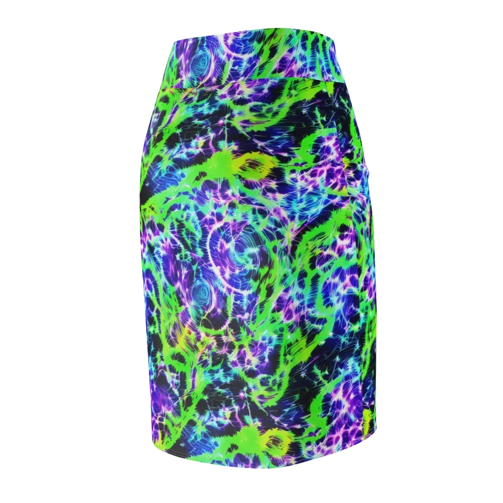 Plasma Spiral on Pencil Skirt — Back Side