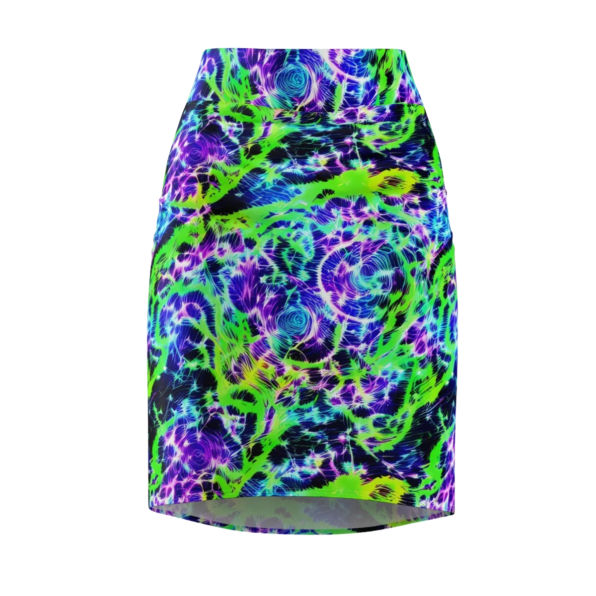 Plasma Spiral on Pencil Skirt — Front