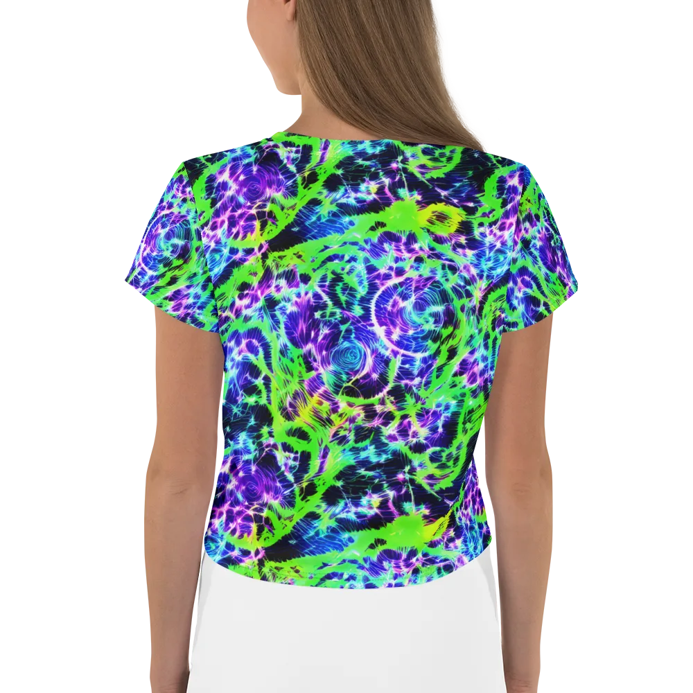 Plasma Spiral on Crop Tee — Back