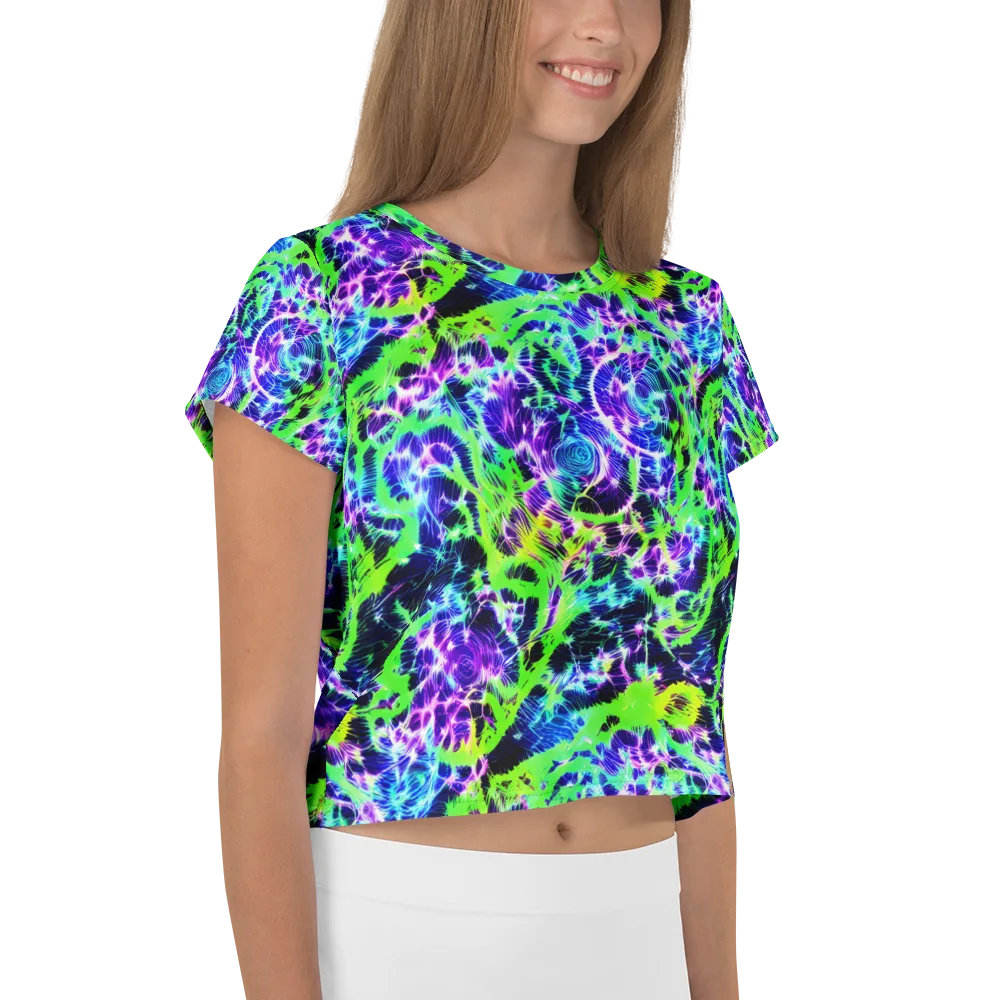 Plasma Spiral on Crop Tee — Right