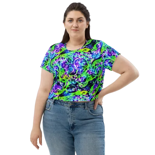 Plasma Spiral on a Crop Tee