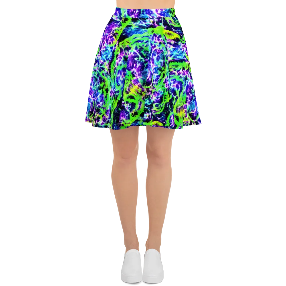Plasma Spiral on Skater Skirt — Front