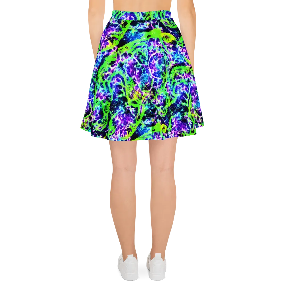 Plasma Spiral on Skater Skirt — Back