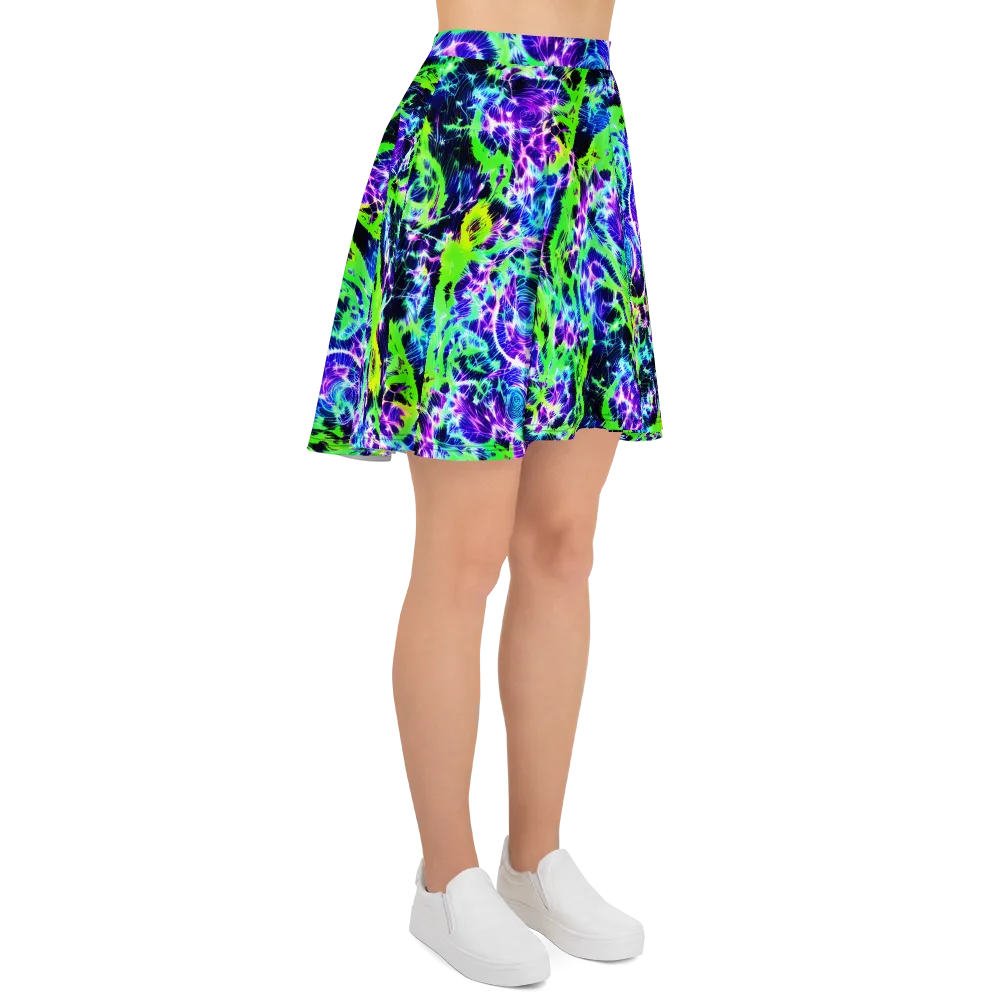 Plasma Spiral on Skater Skirt — Right