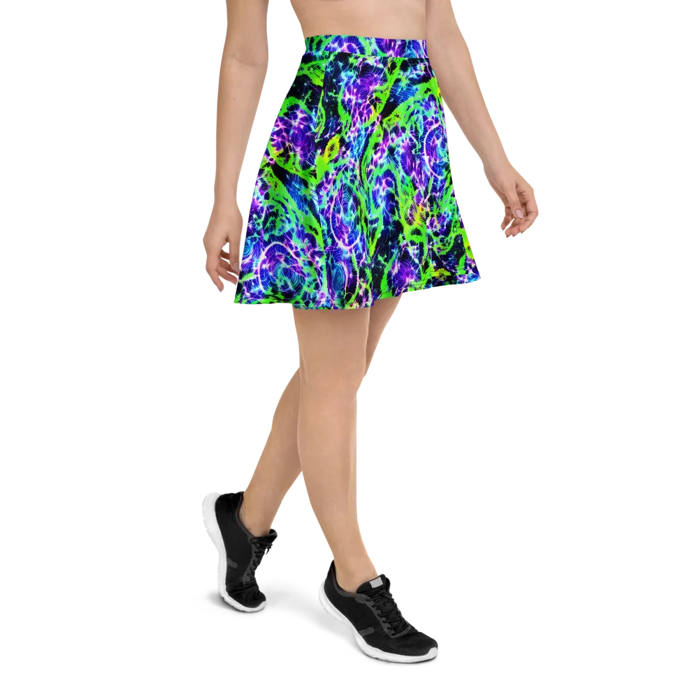 Plasma Spiral on Skater Skirt — Right