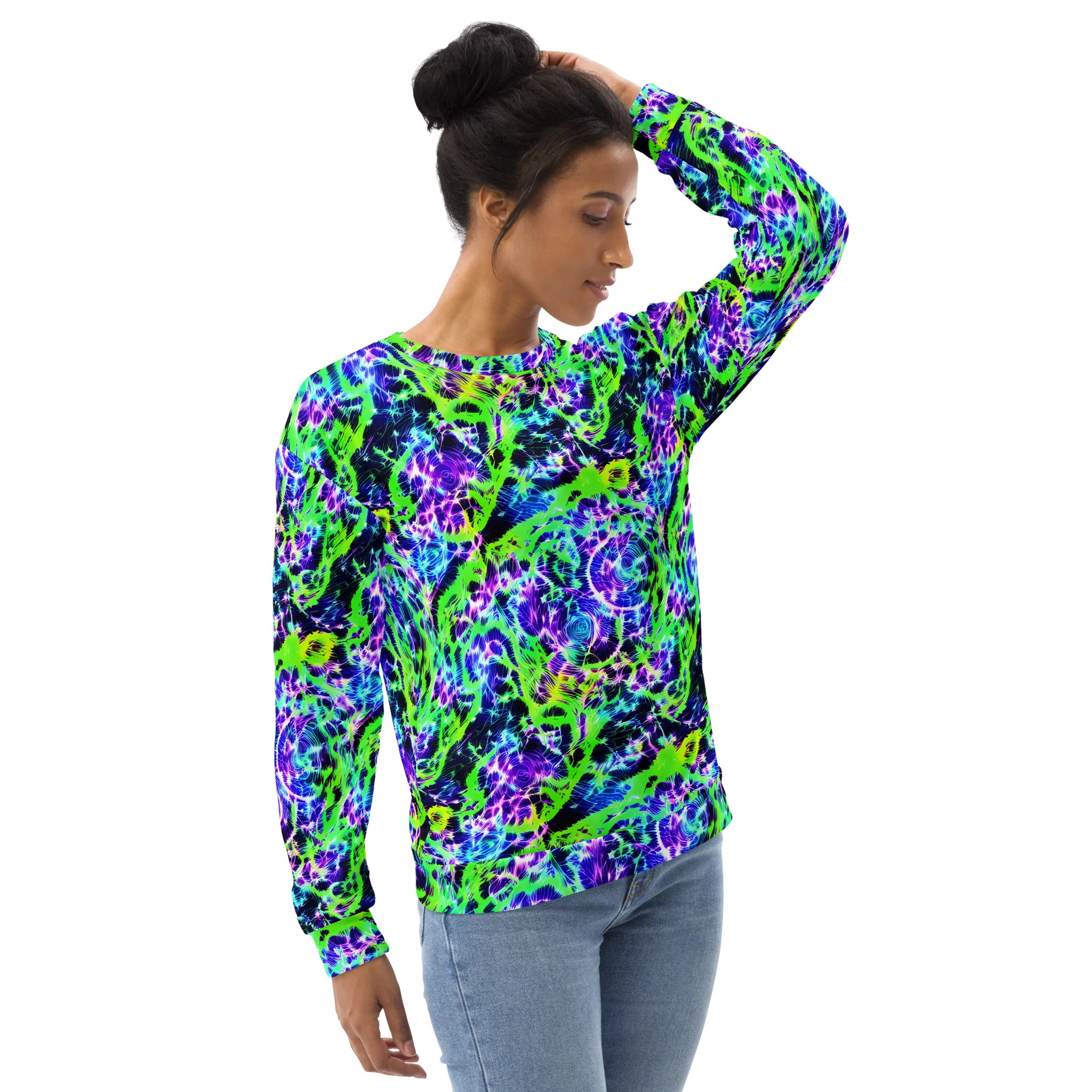 Plasma Spiral on Sweatshirt — Right Front
