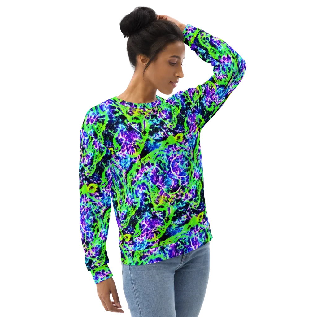 Plasma Spiral on Sweatshirt — Right Front