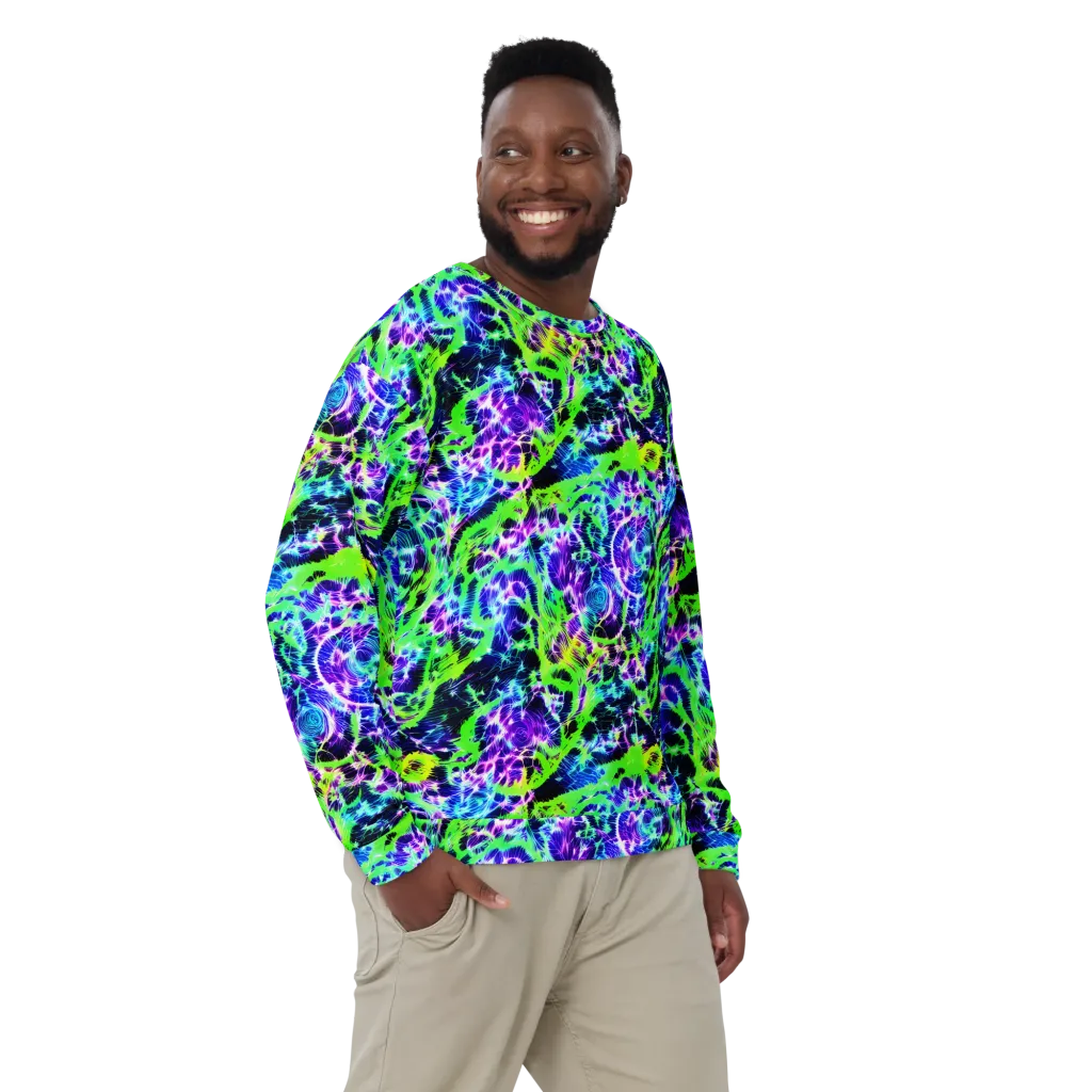 Plasma Spiral on Sweatshirt — Front