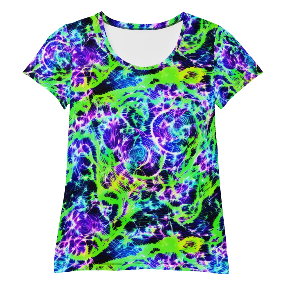 Plasma Spiral on Women's Athletic T-Shirt — Front