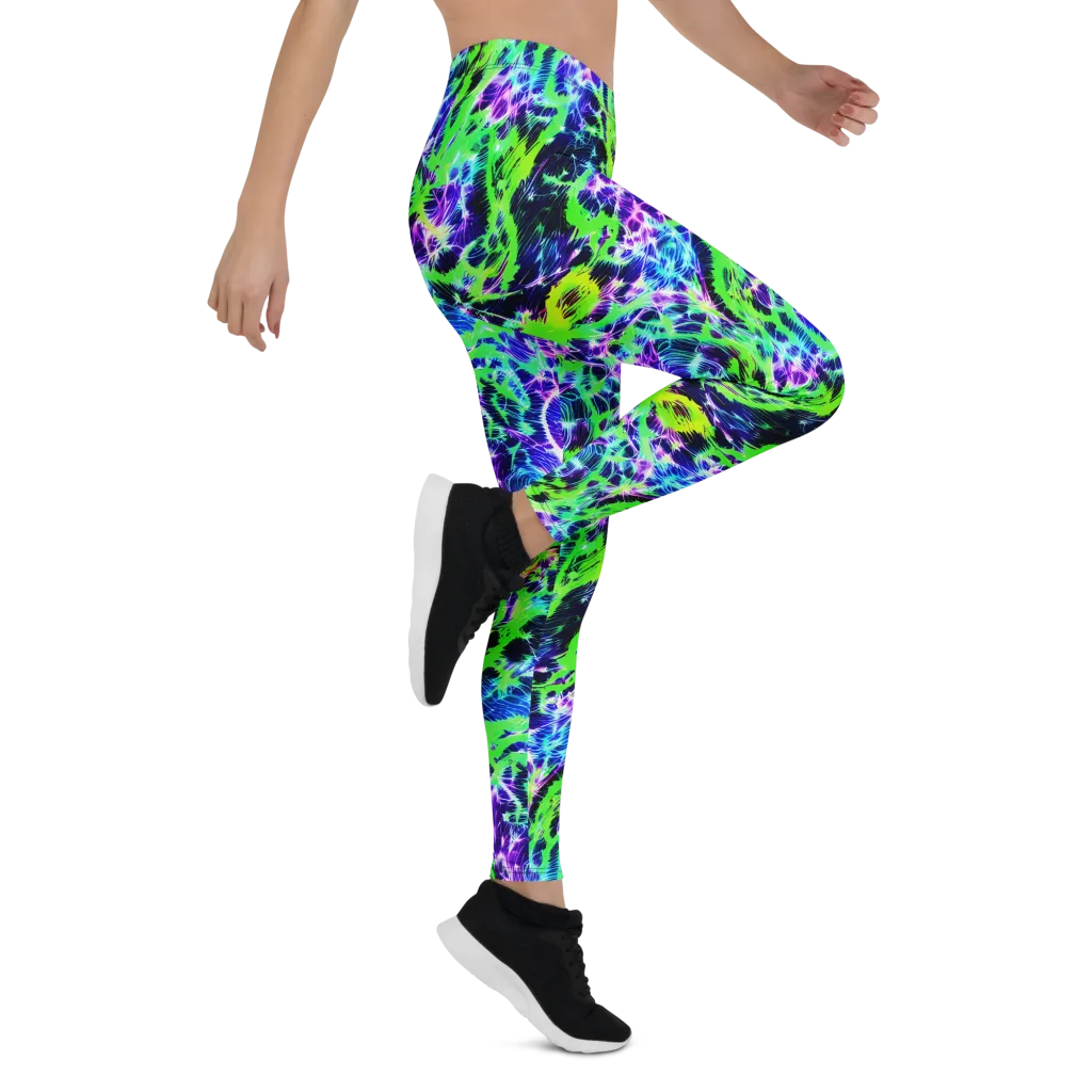 Plasma Spiral on Leggings — Right