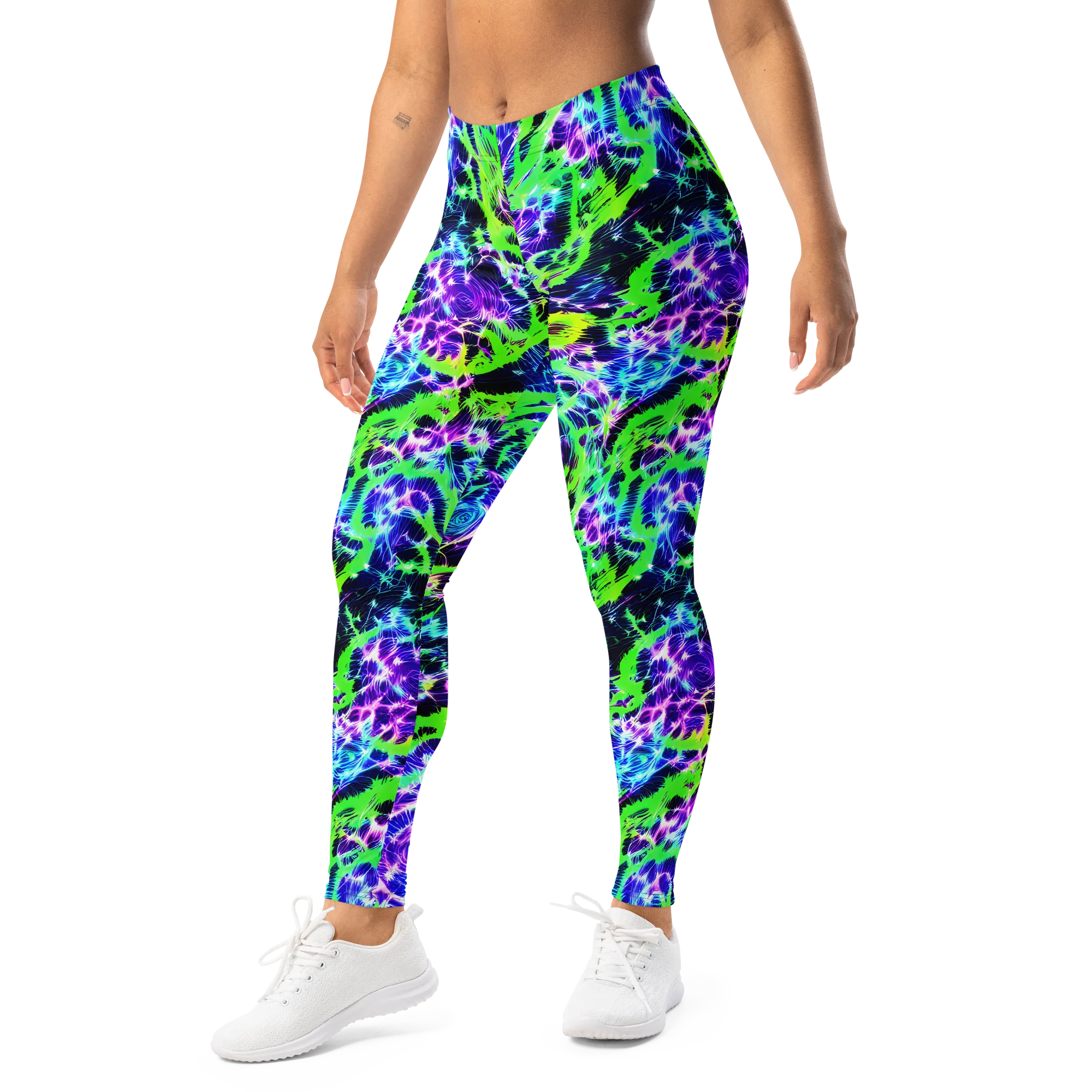 Plasma Spiral on Leggings — Left Front