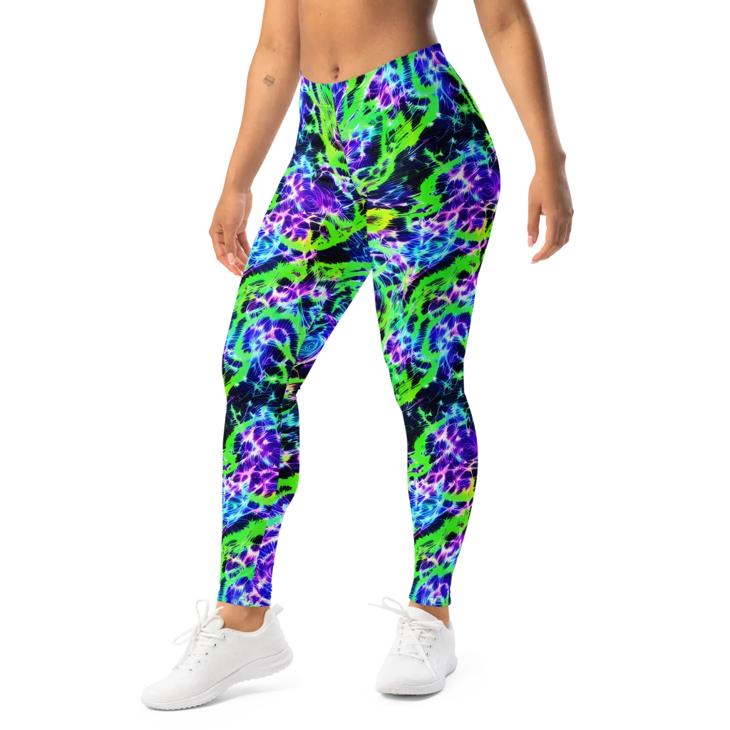 Plasma Spiral on Leggings — Left Front