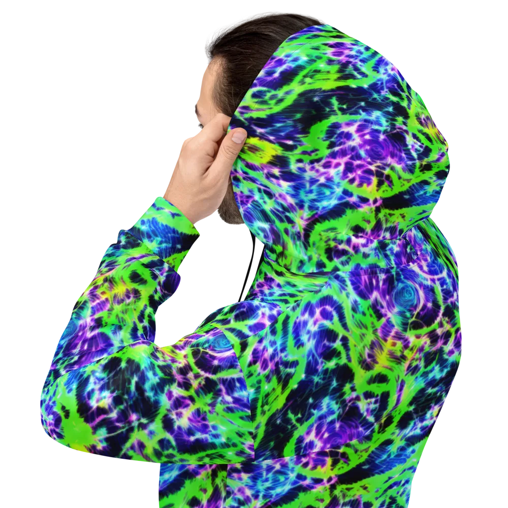 Plasma Spiral on Hoodie — Back