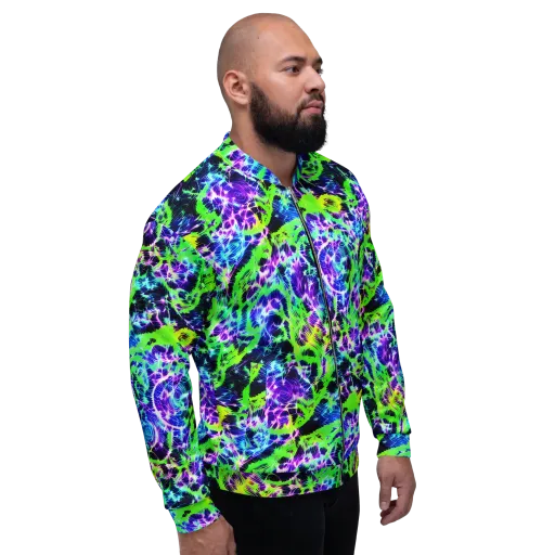 Plasma Spiral on a Bomber Jacket