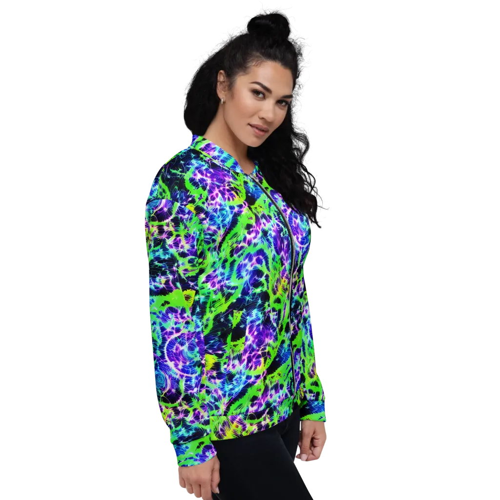 Plasma Spiral on Bomber Jacket — Right