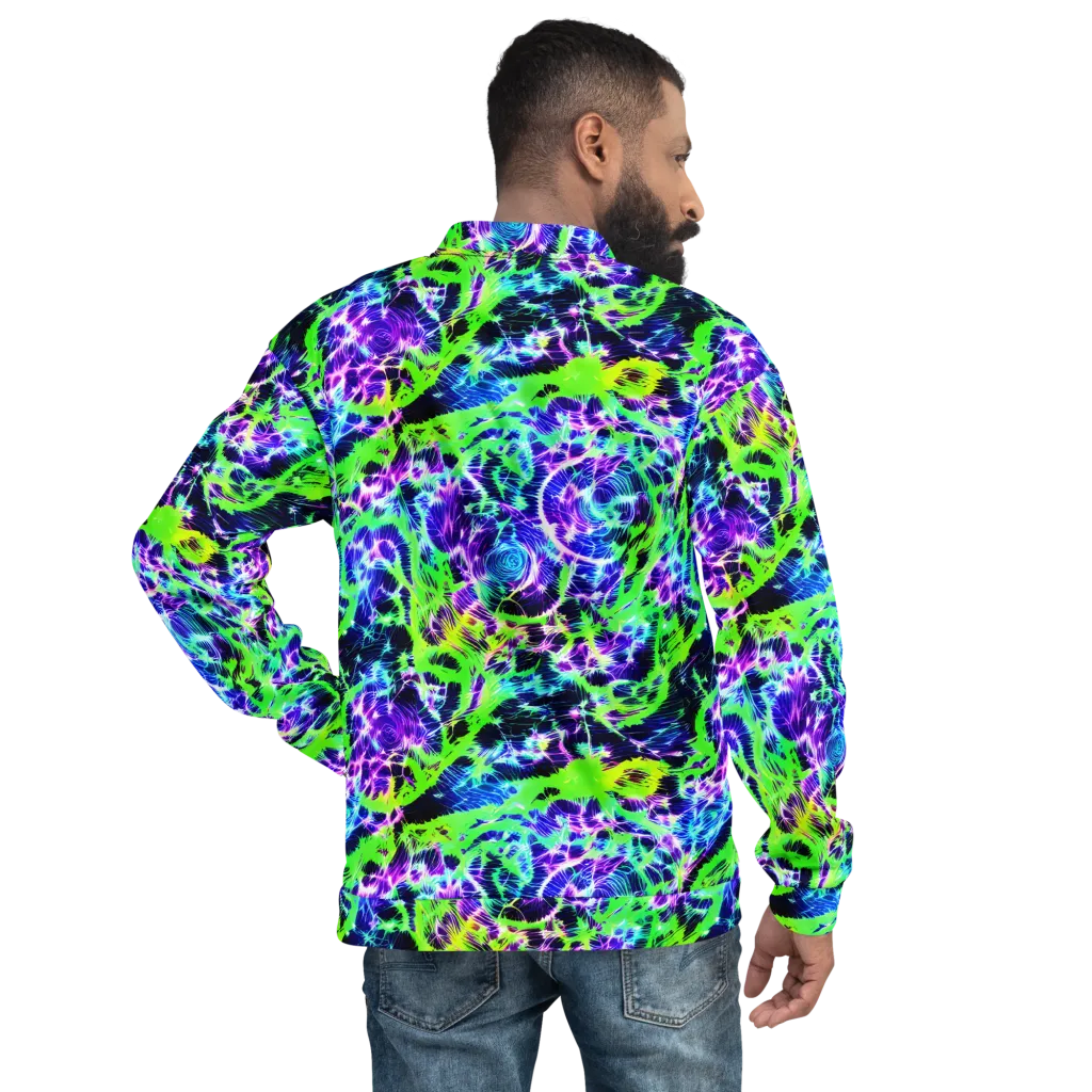 Plasma Spiral on Bomber Jacket — Back