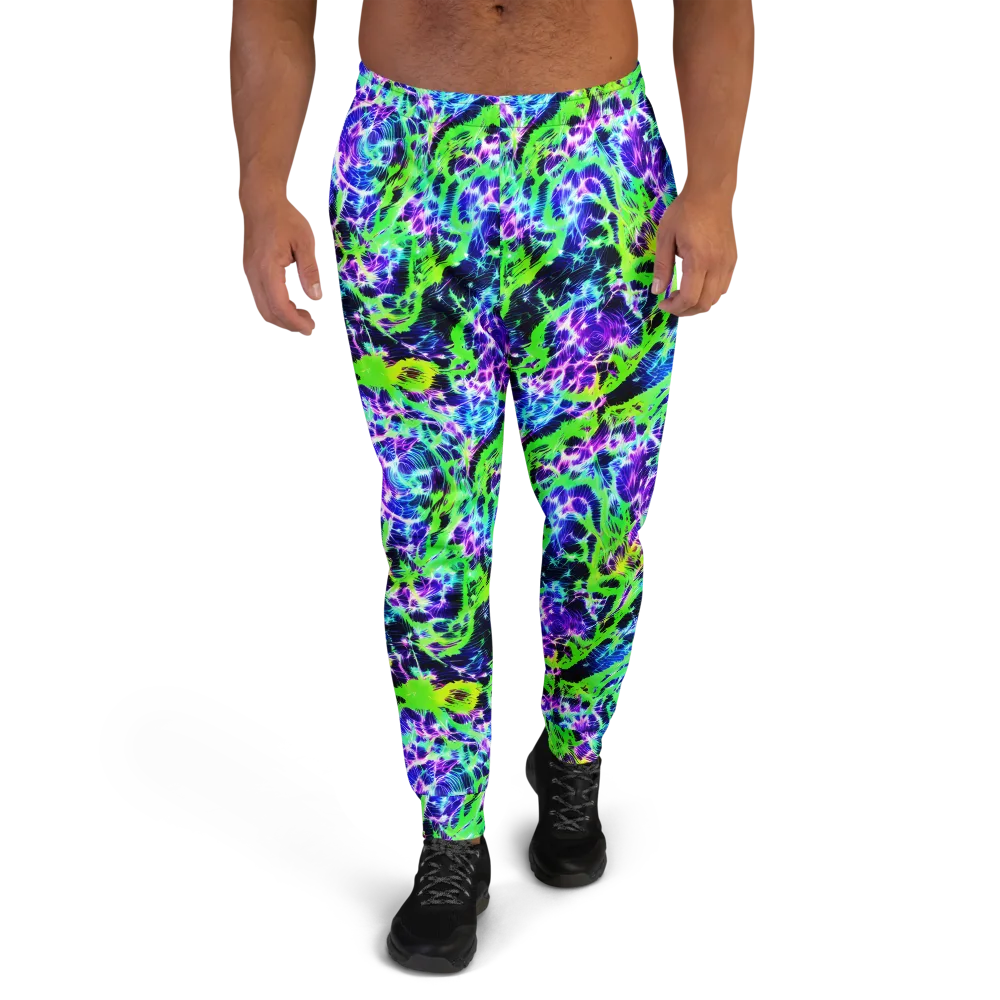 Plasma Spiral on Men's Joggers — Front