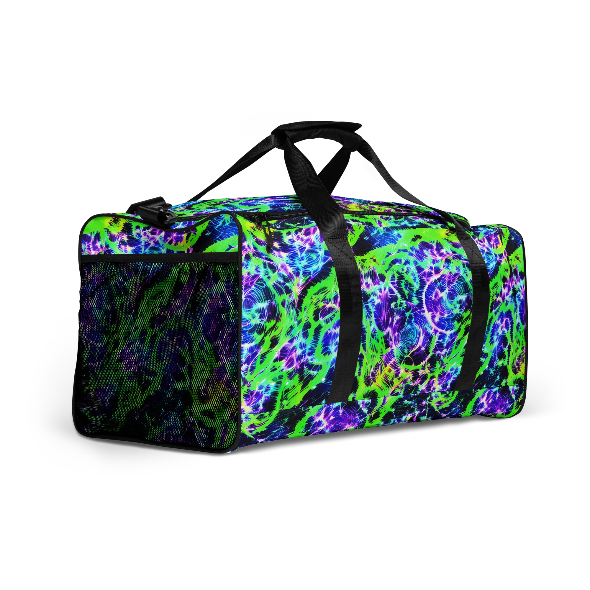 Plasma Spiral on Duffle Bag — Right Front