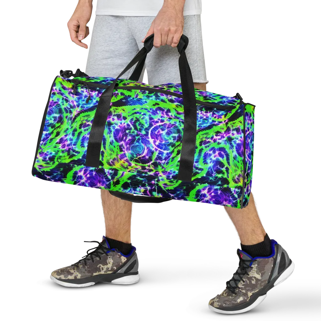 Plasma Spiral on Duffle Bag — Front