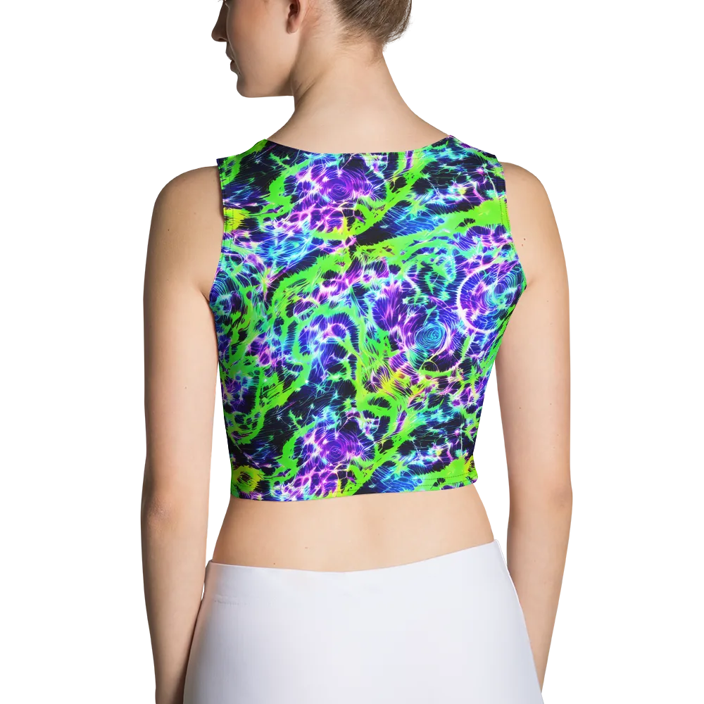 Plasma Spiral on Crop Top — Back