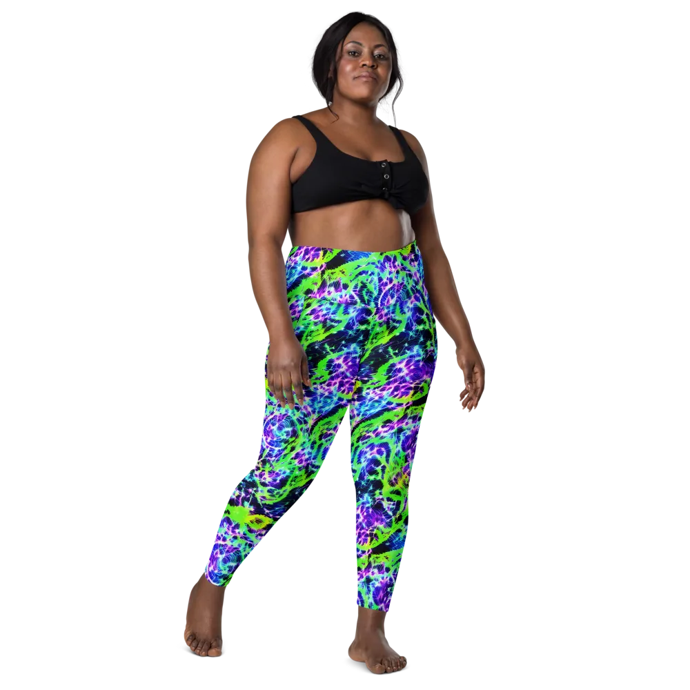 Plasma Spiral on Leggings with Pockets — Front