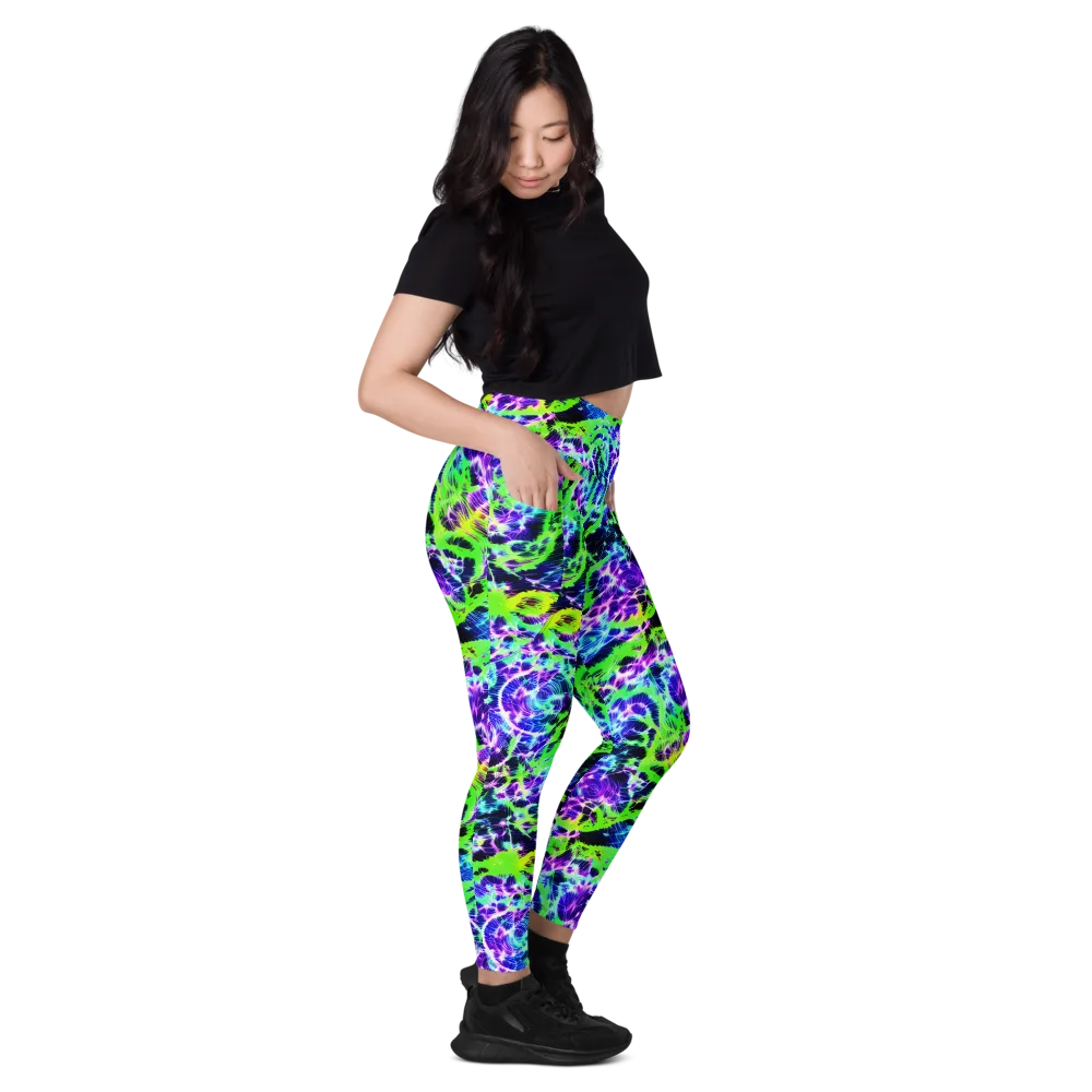 Plasma Spiral on Leggings with Pockets — Right