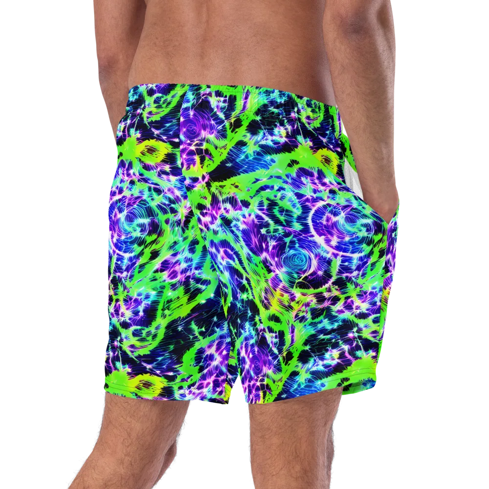 Plasma Spiral on Swim Trunks — Right Back