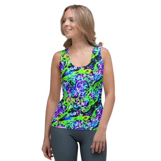 Plasma Spiral on a Women's Tank Top