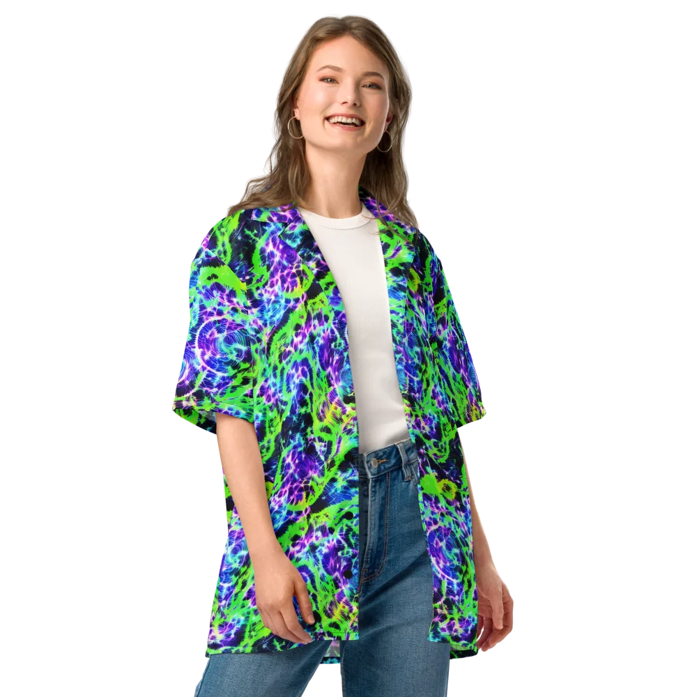Plasma Spiral on Button Shirt — Front