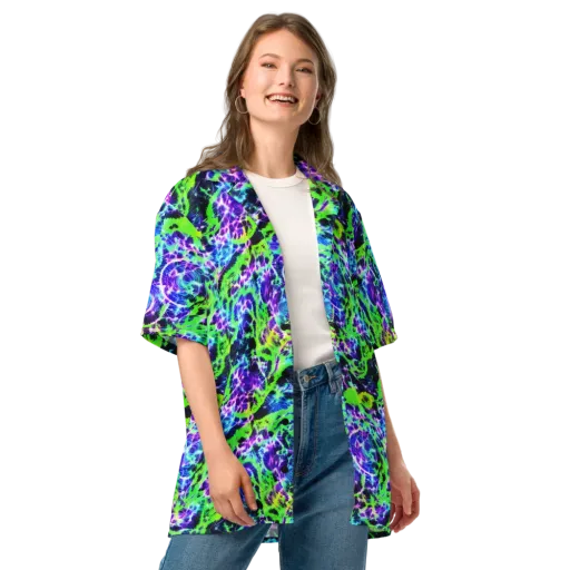Plasma Spiral on a Button Shirt