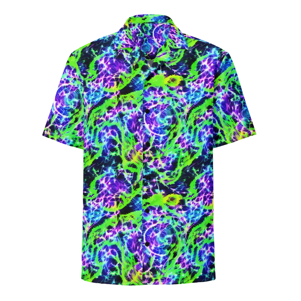 Plasma Spiral on Button Shirt — Front