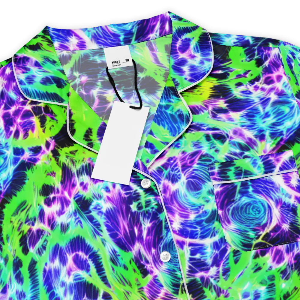 Plasma Spiral on Women's Short Sleeve Pajama Top — Product details