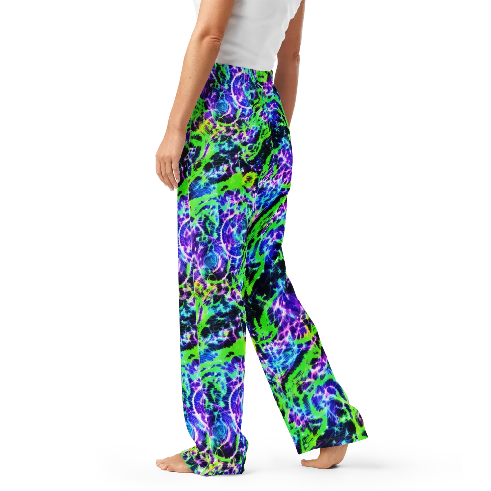 Plasma Spiral on Women's Pajama Pants — Left
