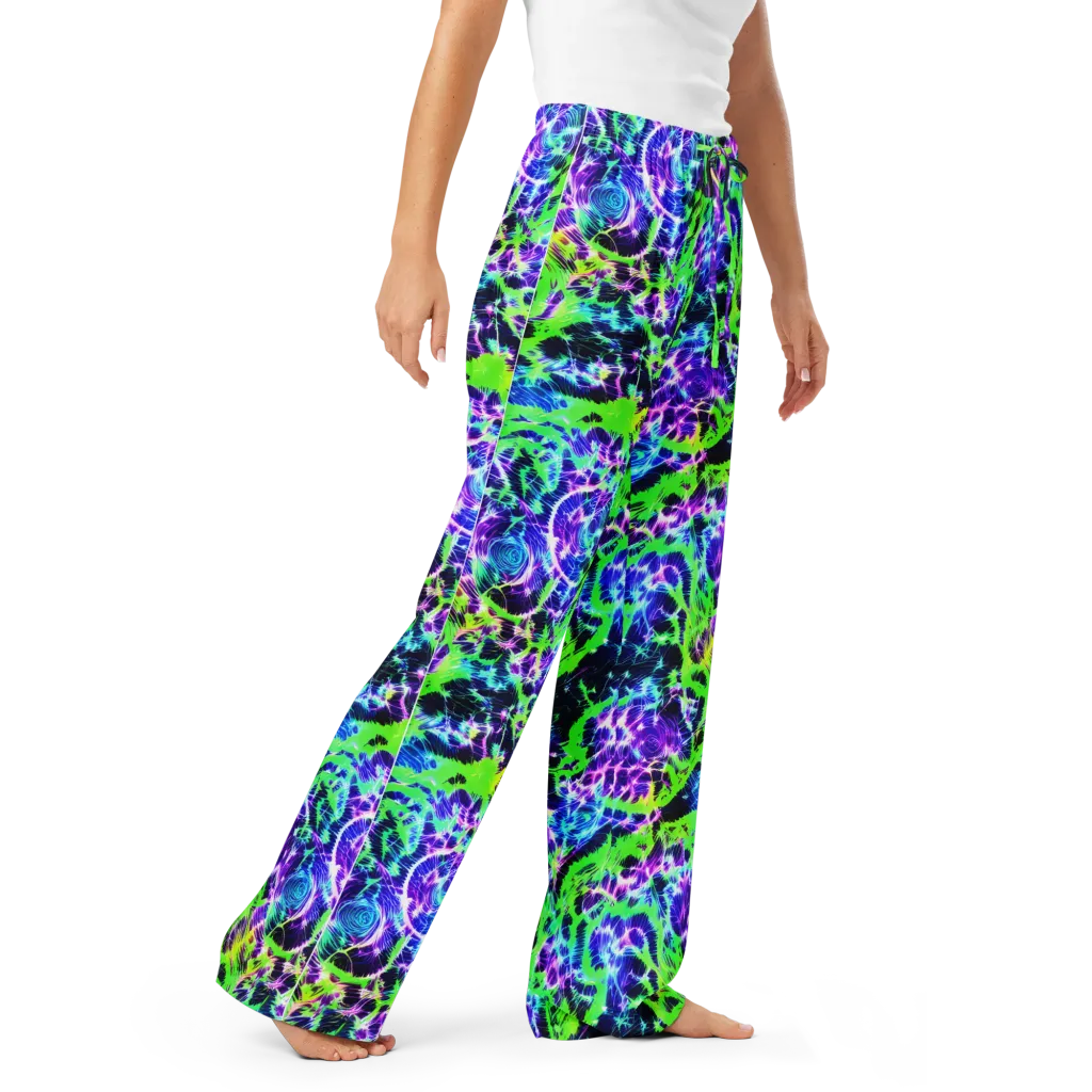 Plasma Spiral on Women's Pajama Pants — Right Front