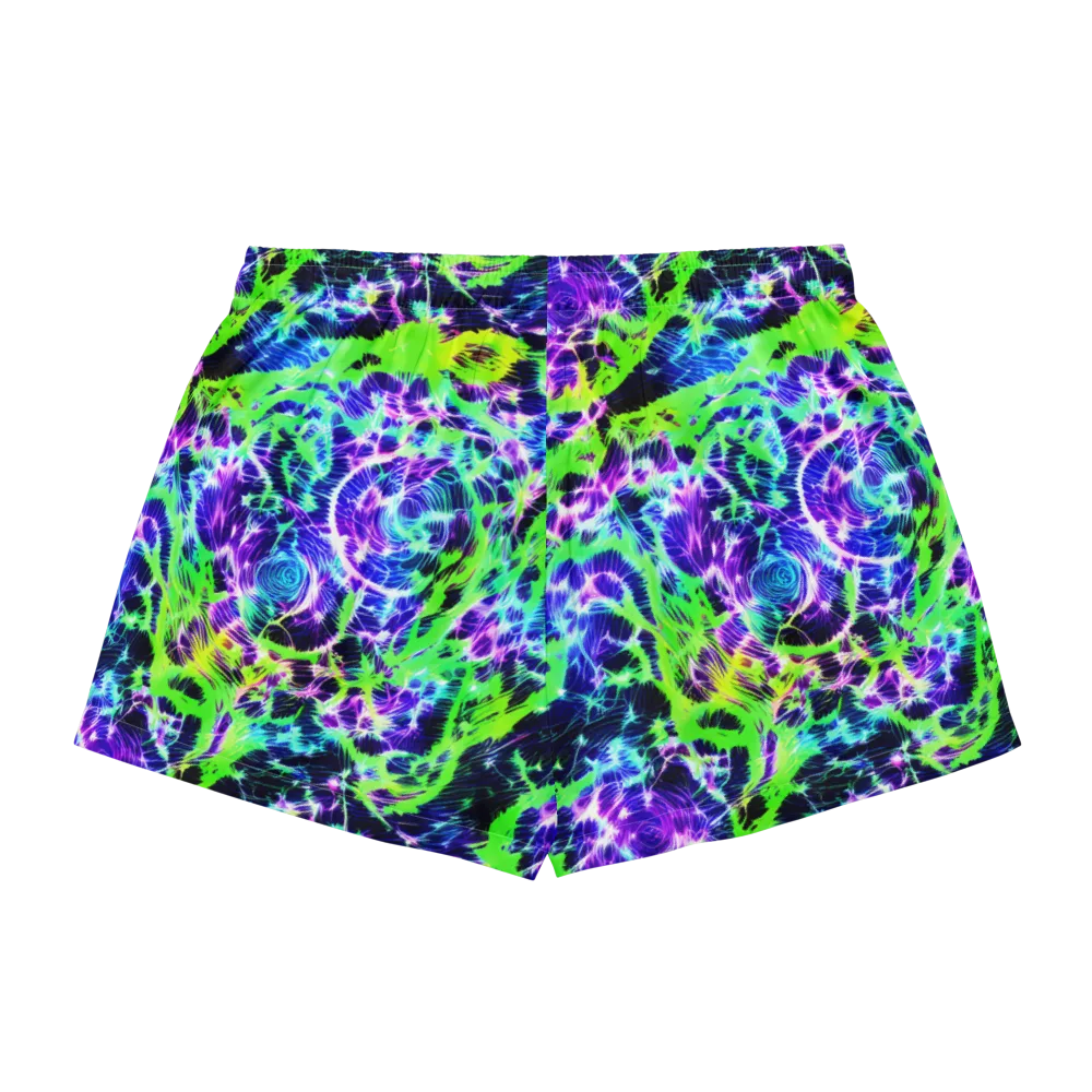 Plasma Spiral on Women's Pajama Shorts — Back