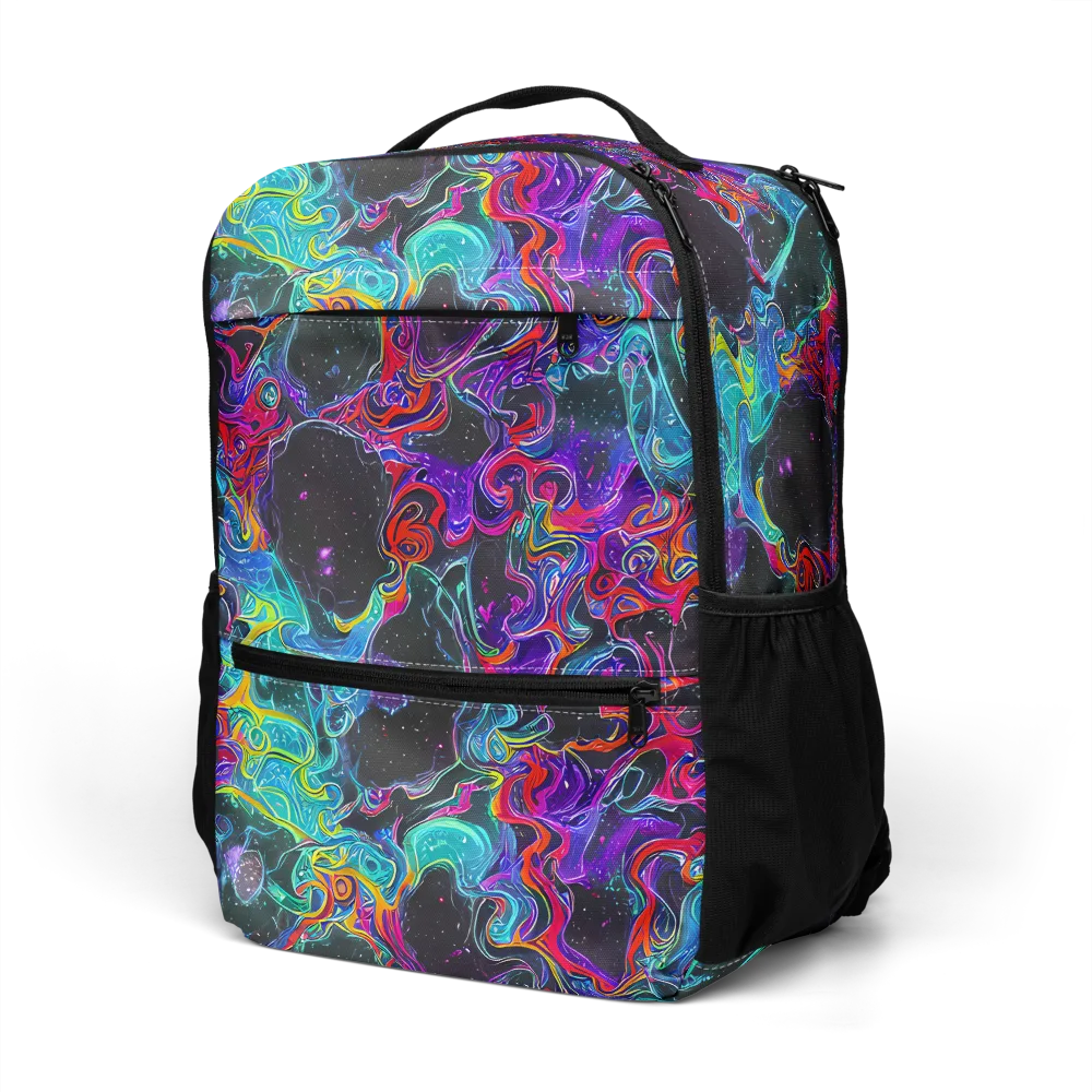 Midnight Eruption on Utility Backpack — Left Front