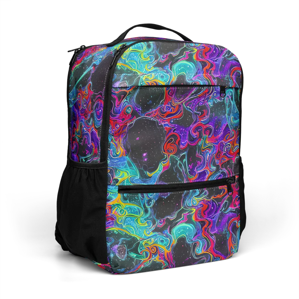 Midnight Eruption on Utility Backpack — Right Front