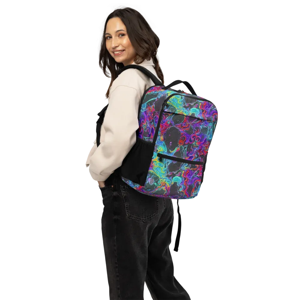 Midnight Eruption on Utility Backpack — Back