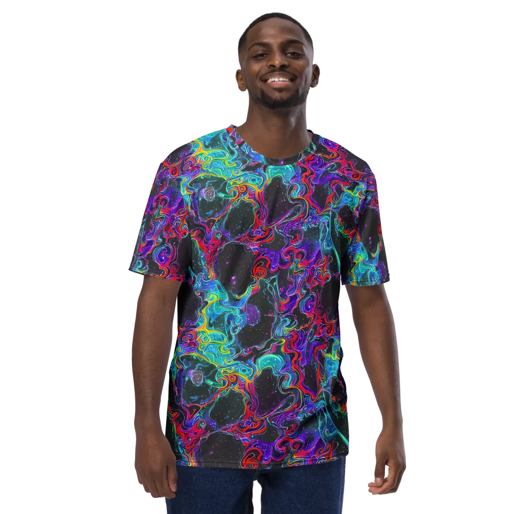 Midnight Eruption on Men's Crew Neck T-Shirt — Front