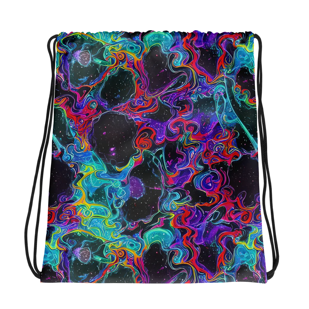 Midnight Eruption on Drawstring Bag — Photo
