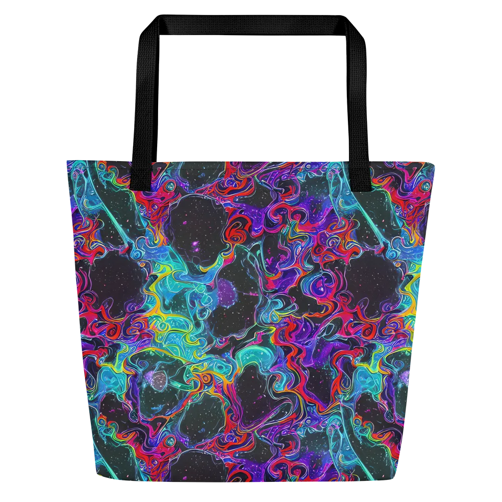 Midnight Eruption on Large Tote Bag W/ Pocket — Front