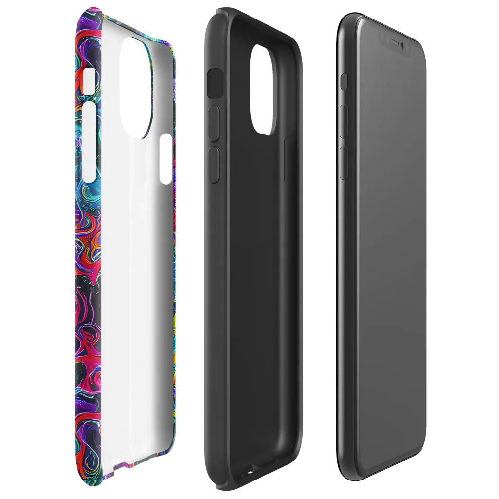 Midnight Eruption on Tough Case for iPhone® — Right