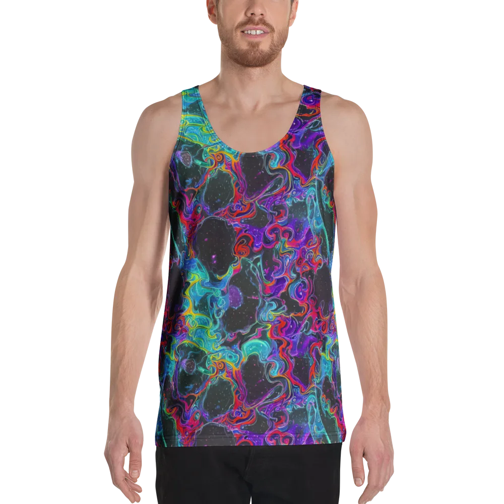 Midnight Eruption on Men's Tank Top — Front