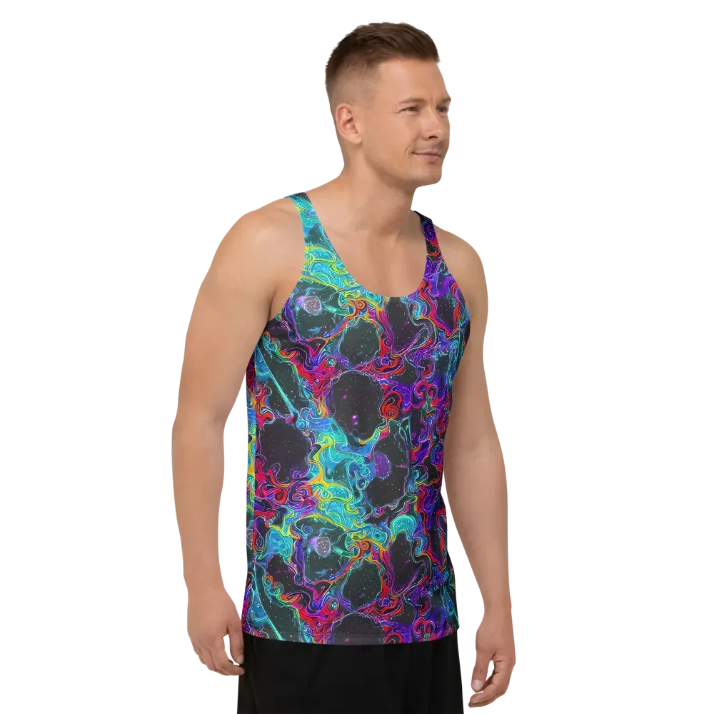 Midnight Eruption on Men's Tank Top — Right Front