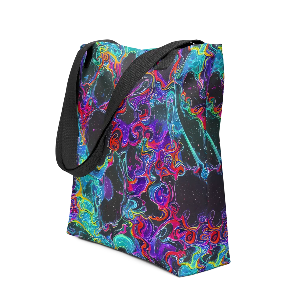 Midnight Eruption on Tote Bag — Front