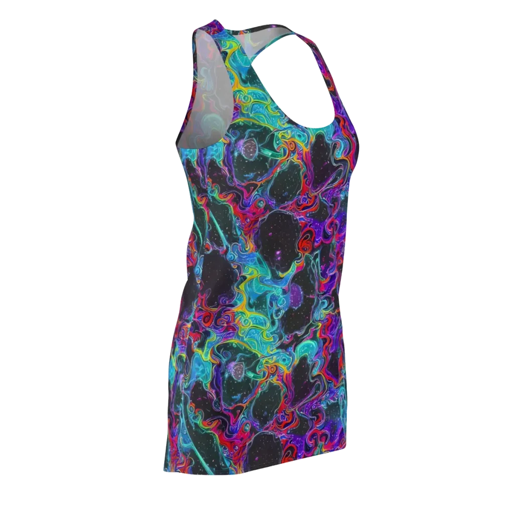Midnight Eruption on Racerback Dress — Front Side