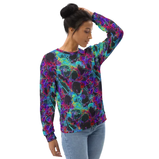 Midnight Eruption on a Sweatshirt