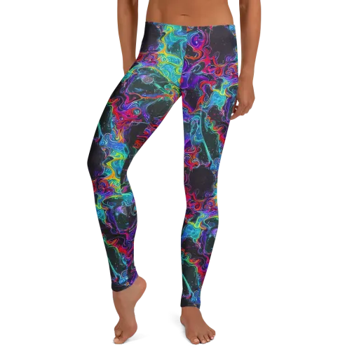 Midnight Eruption on a Leggings