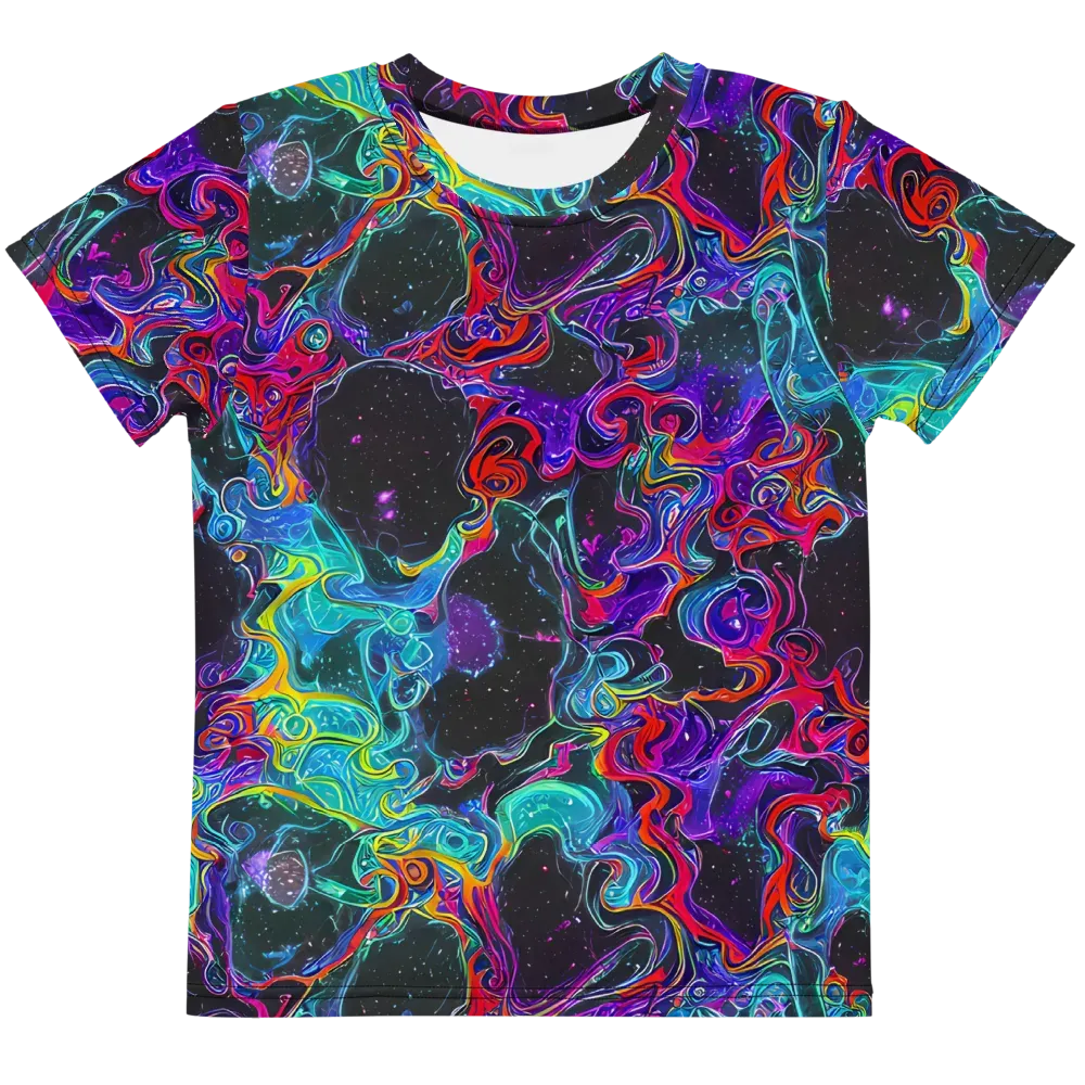 Midnight Eruption on Kids Crew Neck T-Shirt — Front