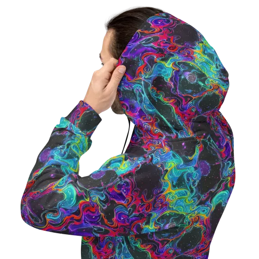 Midnight Eruption on a Hoodie